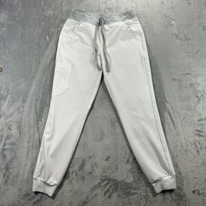 FIGS Scrub Joggers Women S White Technical Collection W22SW2040 Comfy Utility